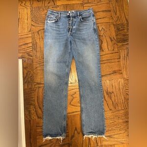 Agolde Light Blue Riley Long Jeans